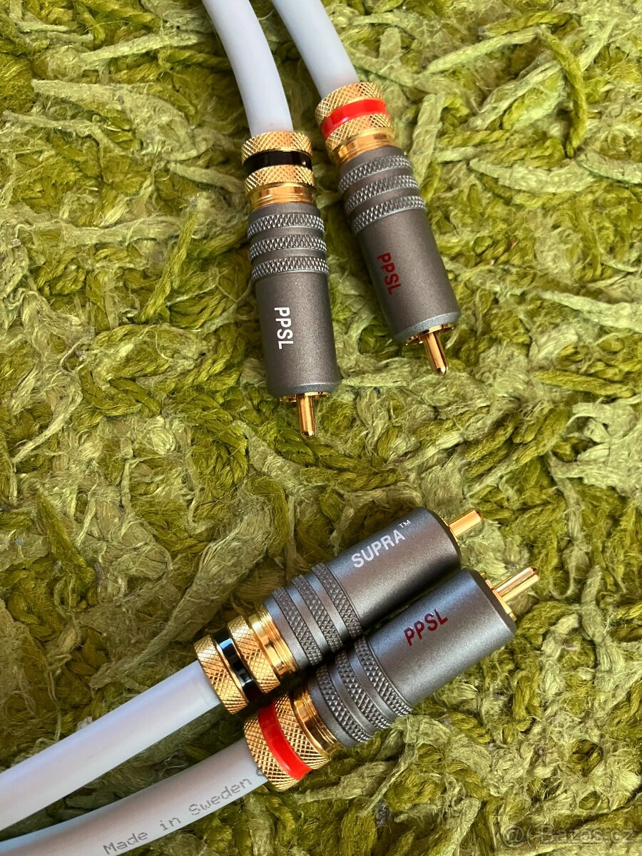 RCA-cinch signálový kabel SUPRA EFF - ISL, délka 1 metr - 3