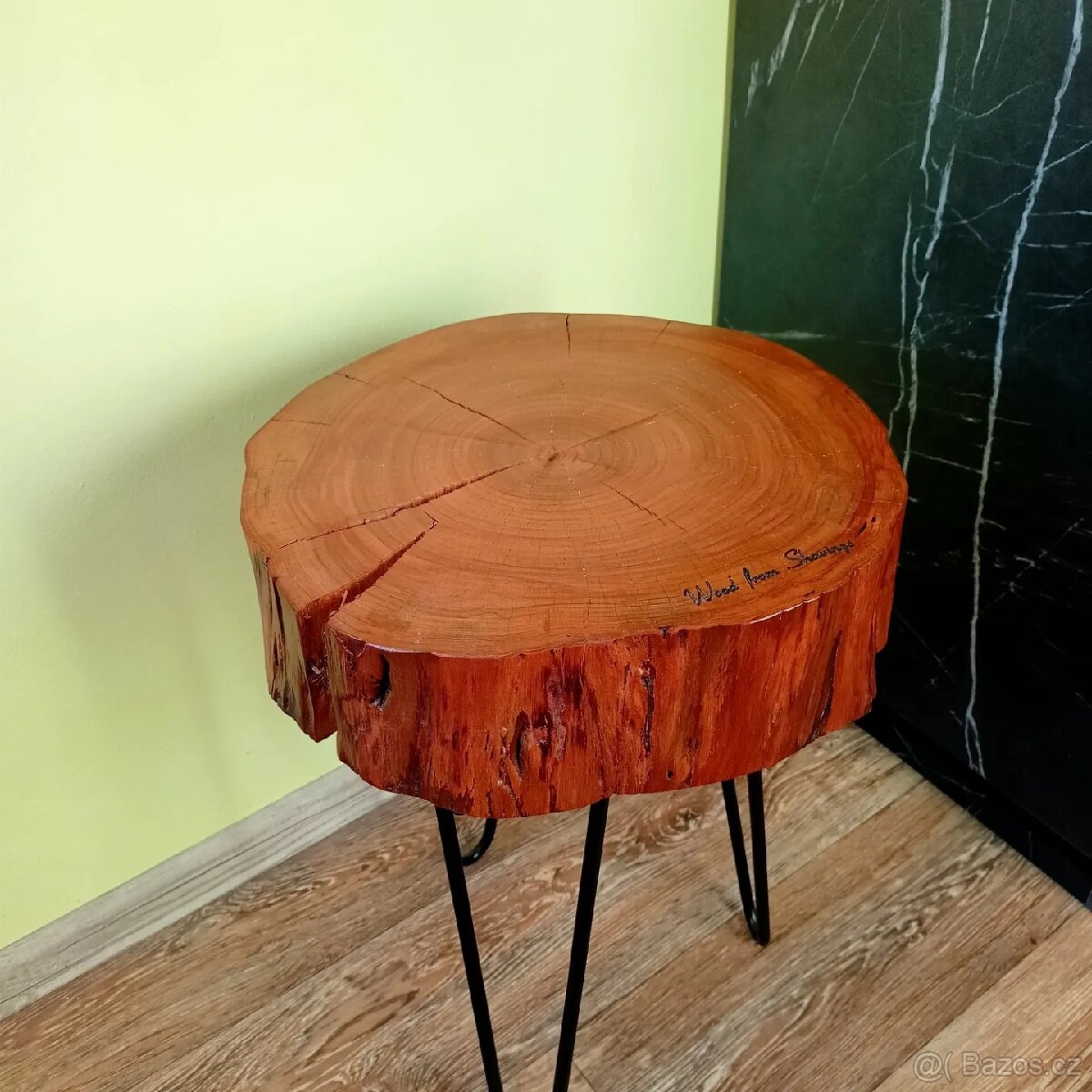 Stolek, stolička, třešeň,masiv, dekorace,doplněk, doplňky - 3