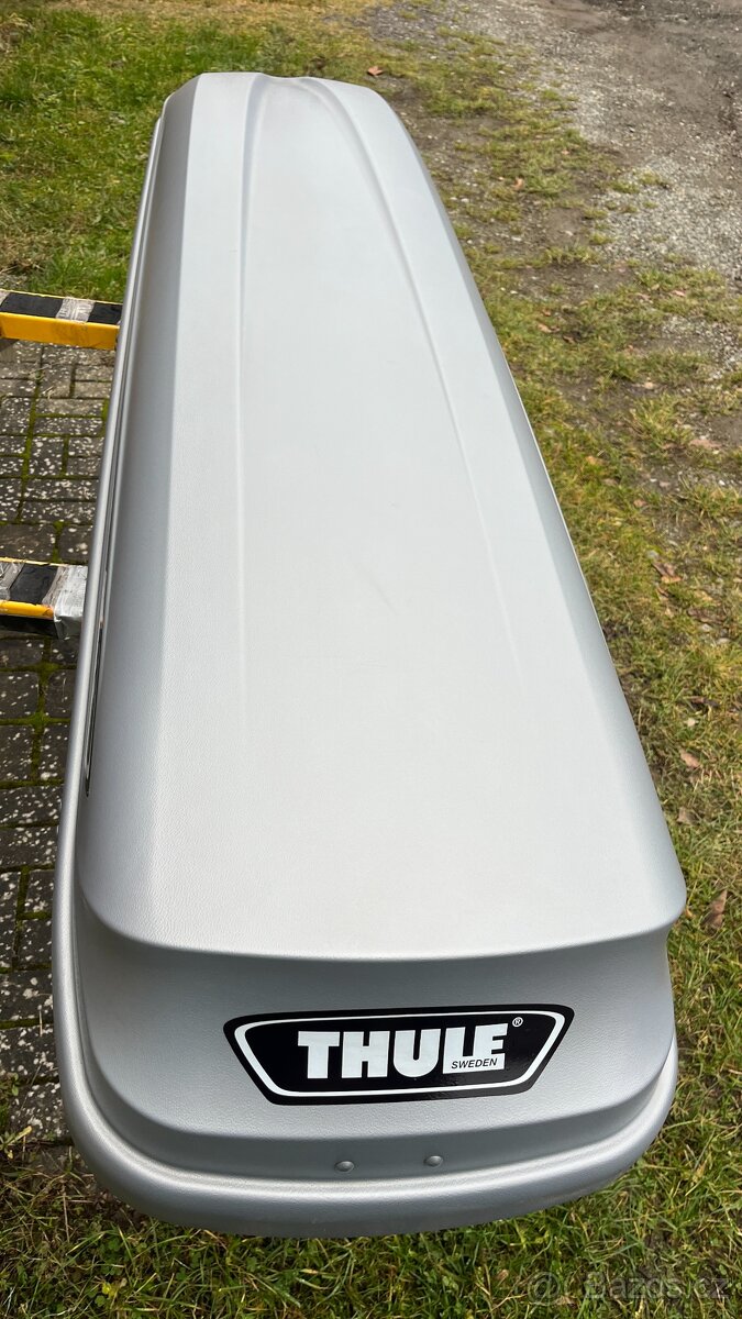 THULE PACIFIC 500 ŠEDÝ,TOP STAV,STŘEŠNÍ BOX,RAKEV - 3