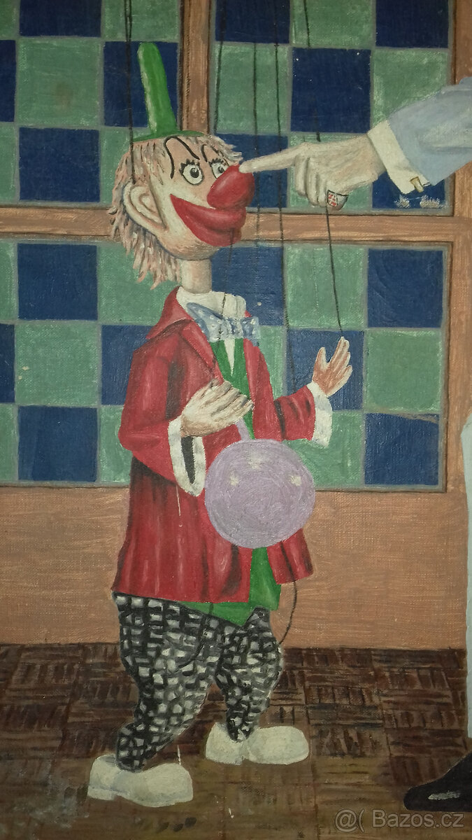 Větší obraz olej na plátně,2 ks - 3