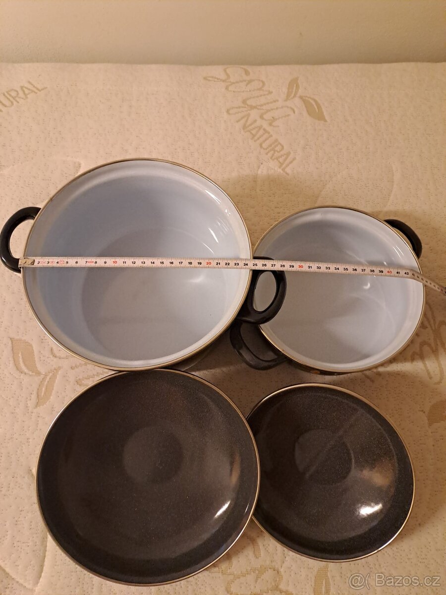 4 dílna sada smaltovaných hrnců - 3