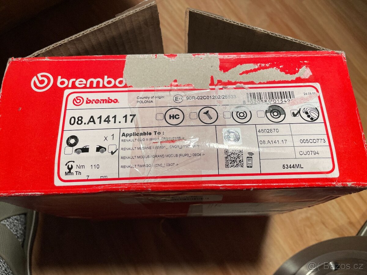 Nový brzdový kotouč Brembo 08.A141.17 - 3