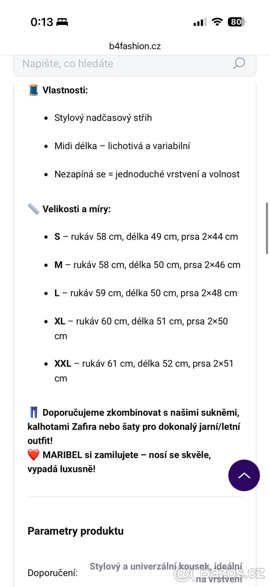 Džínová bunda Maribel - nová - vel. L - 3
