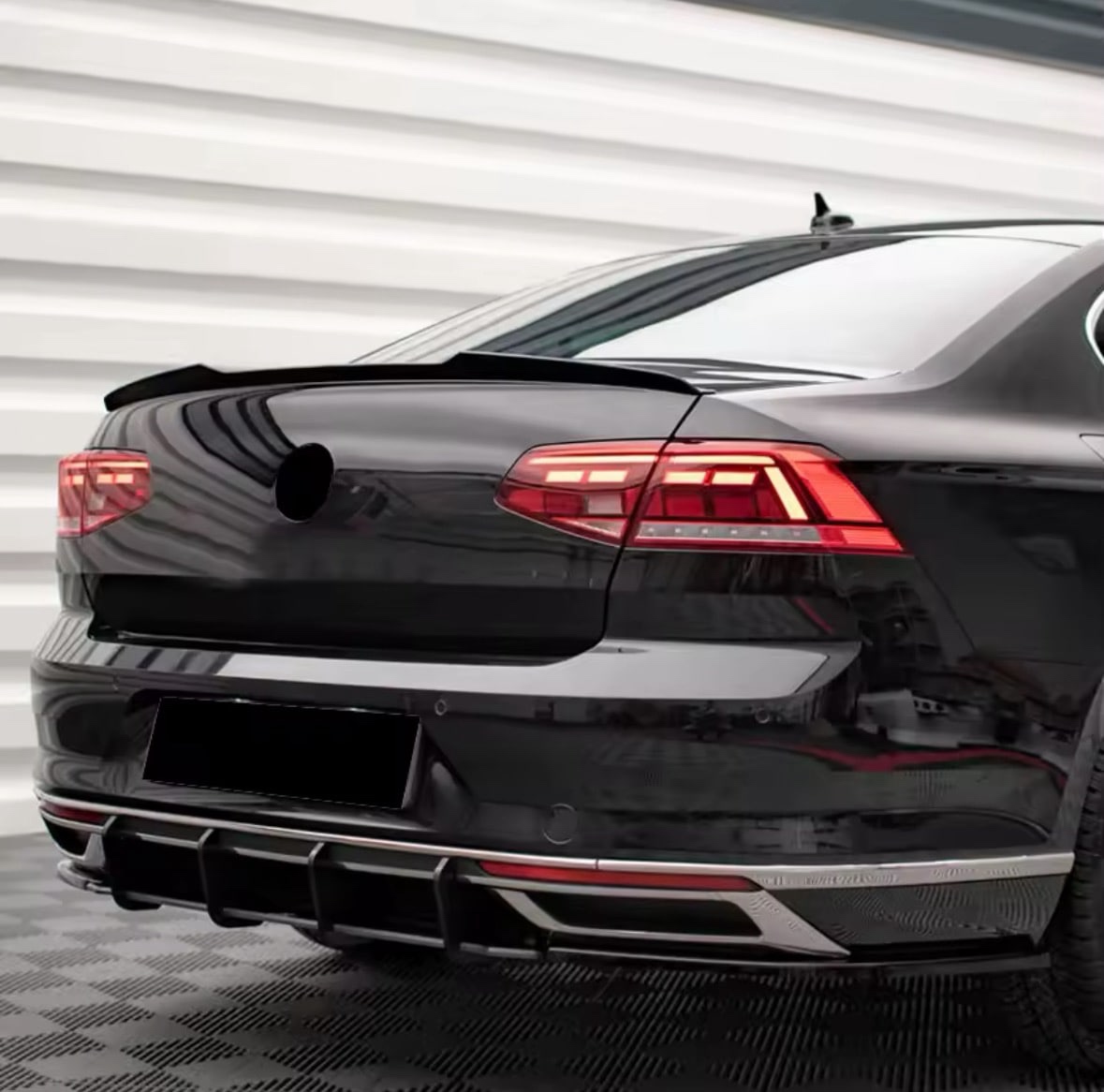Zadní spoiler s nástavbami na VW passat B8 2020 - 3