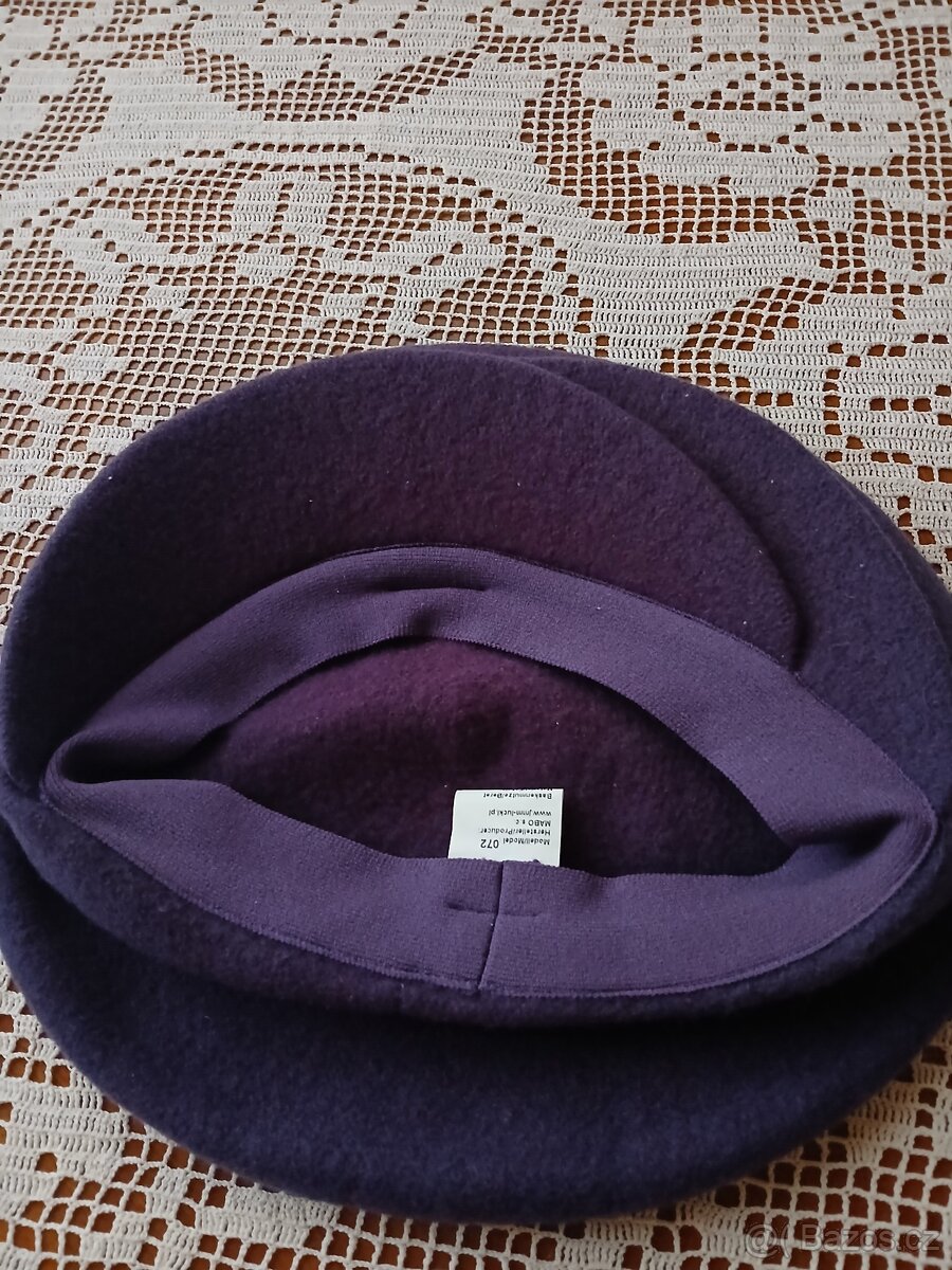 Vlněná kšiltovka, nová - 3