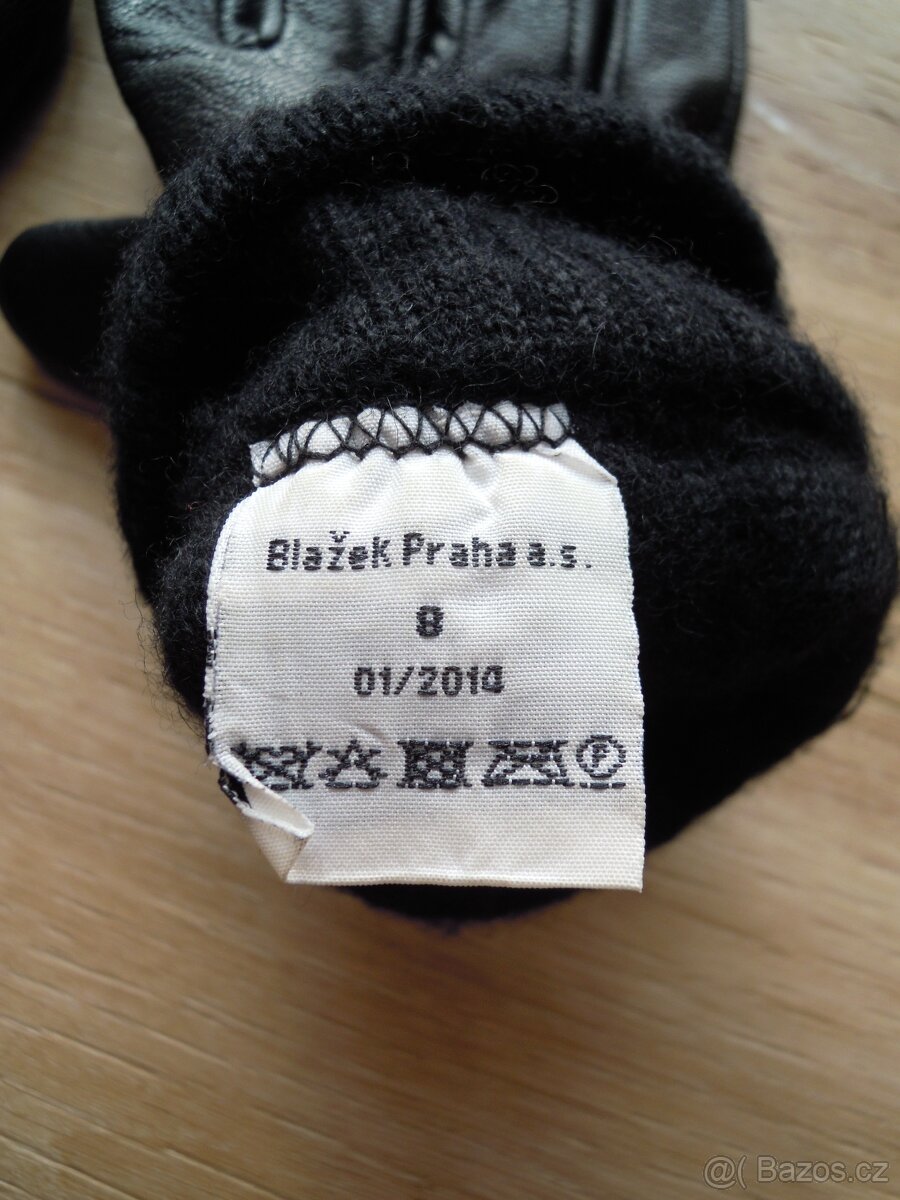 zimní kožené rukavice - 3