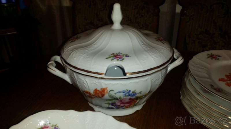 Jídelní souprava Bernadotte motiv míšeňská růže - 3