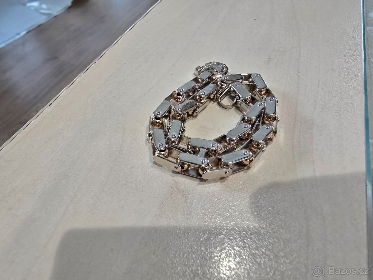 Zlatý náramek z 18k zlata, originál Baraka BR21138 - 3