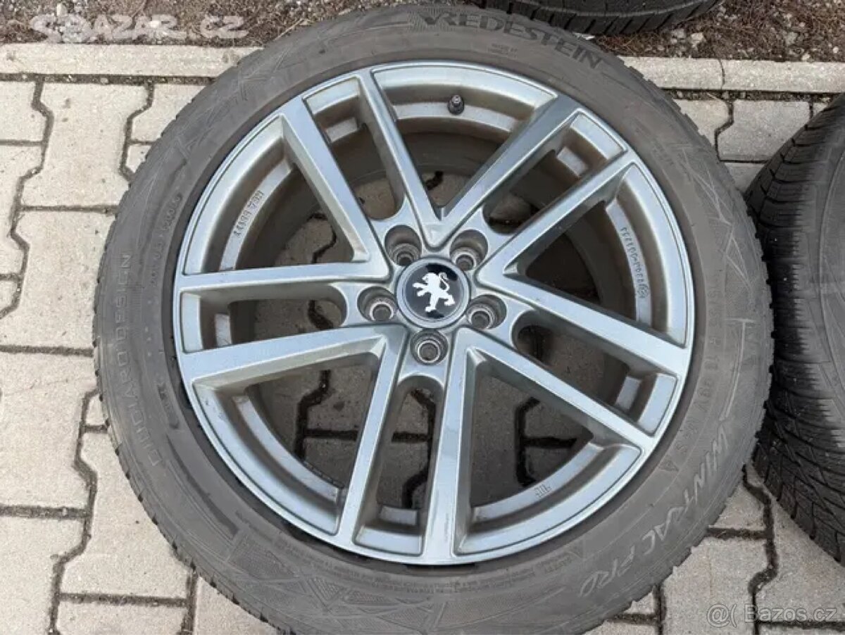4x al kola 5x108 18 + pneu zimní 215/55 R18 - 3