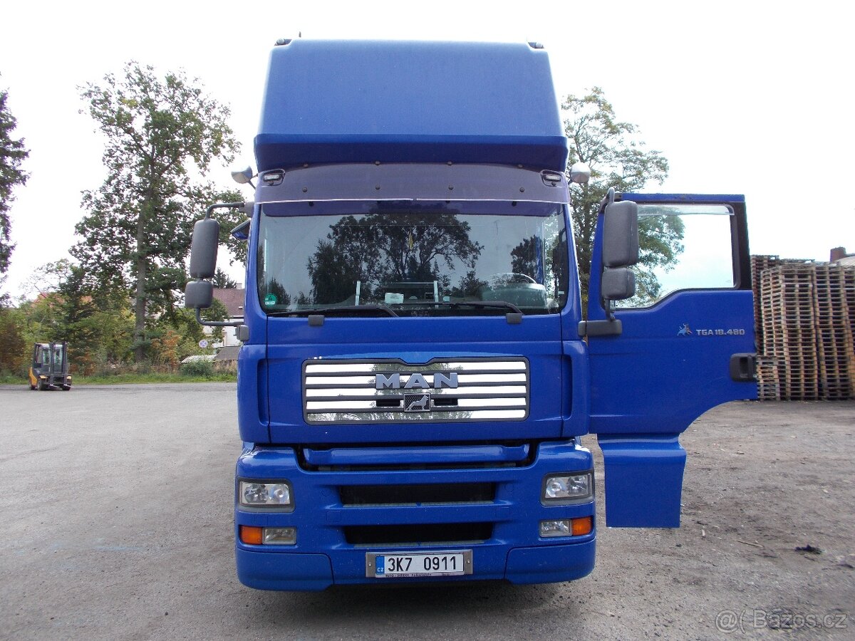MAN TGA valník s plachtou+přívěs MAV - 3
