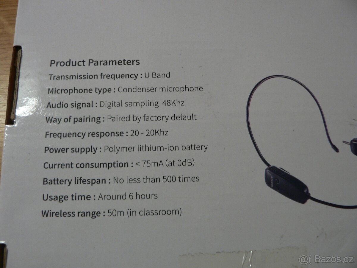 Bezdrátový náhlavní mikrofon-Soaiy - 3