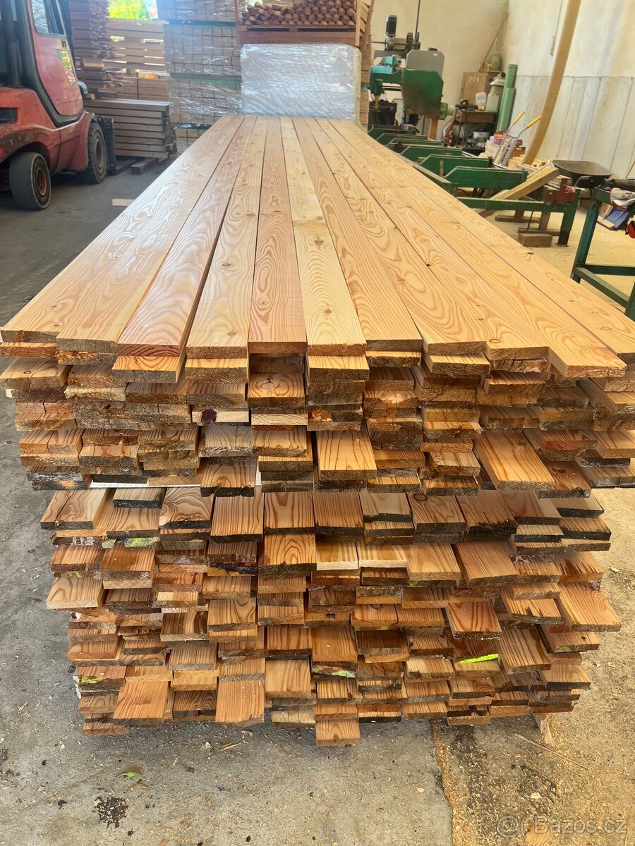 Modřínová prkna čtyřstraně hoblované A/B kvalita - 3