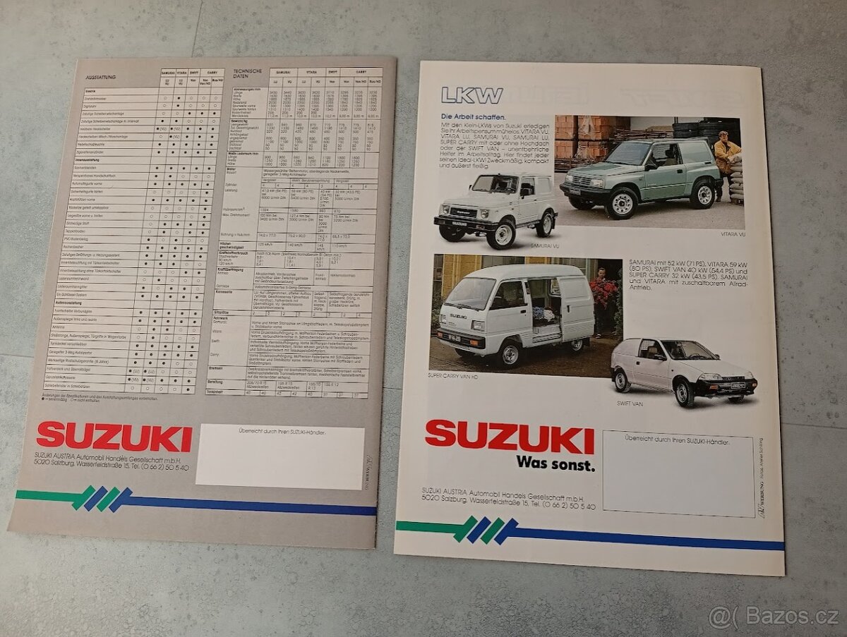 Suzuki Vitara, Samurai, Swift, Carry - prospekty, ceník - 3