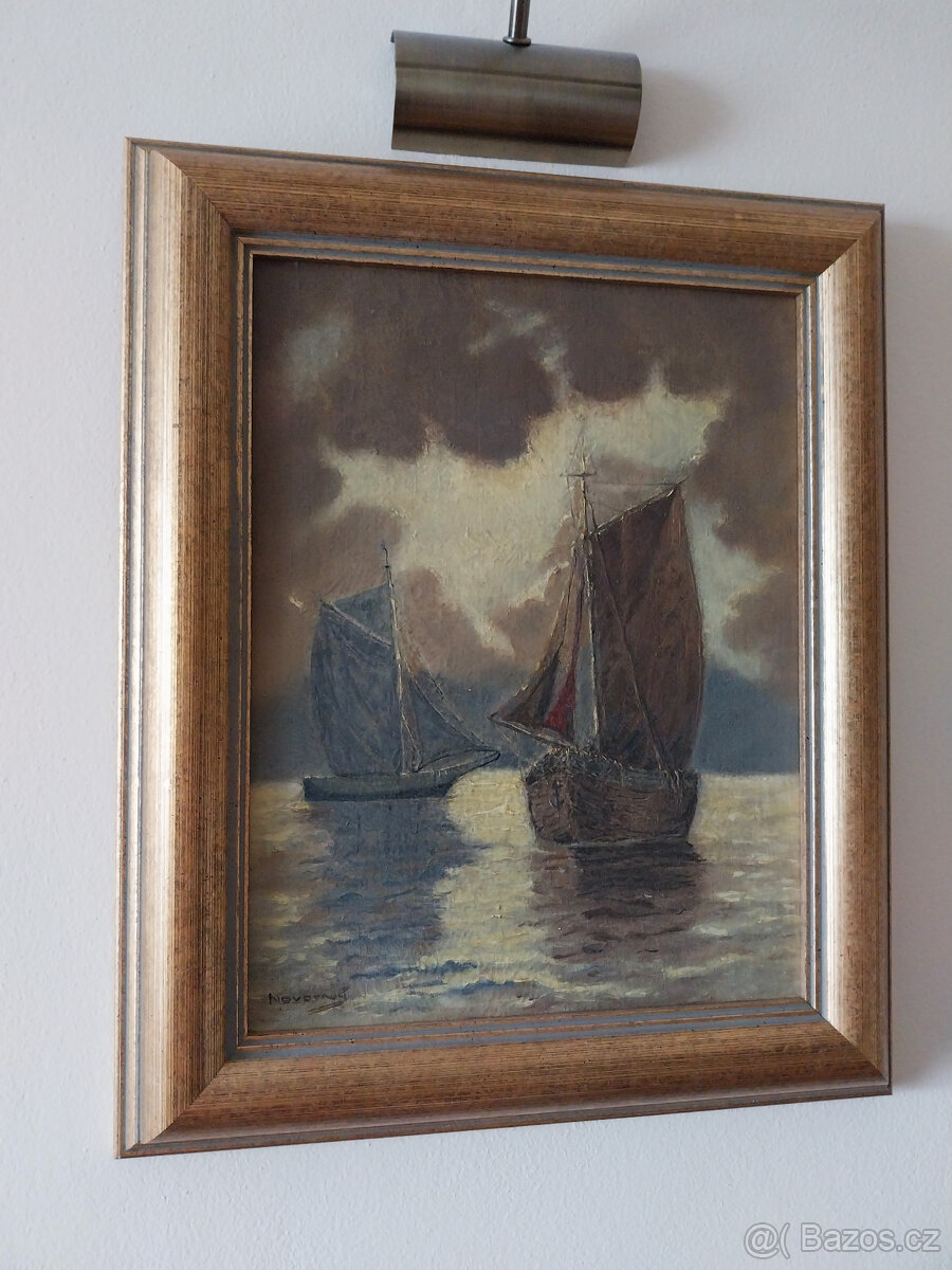 Plachenice na moři, sign. Novotný - 3