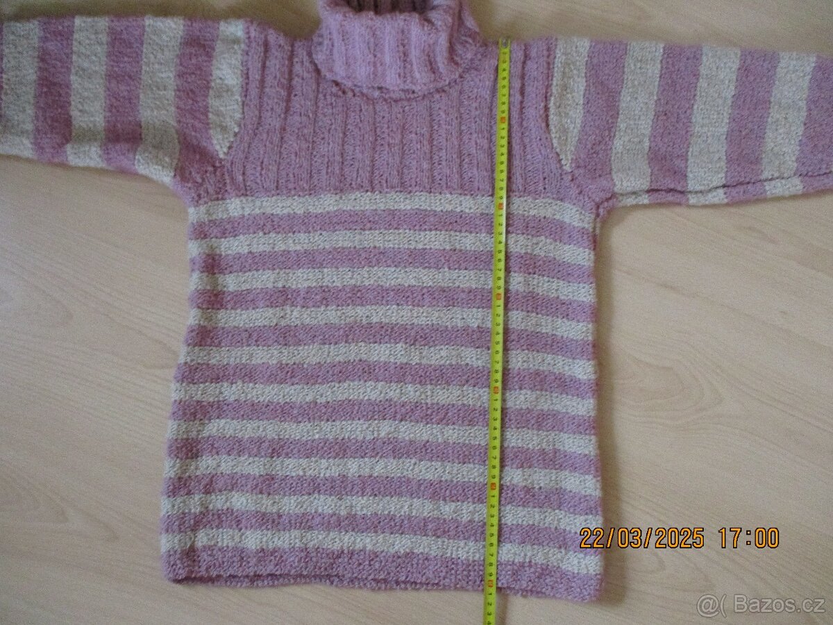 Dámský ručně pletený rolák - 3