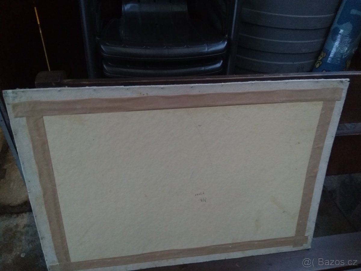 Praha obraz vyšívaný - 3