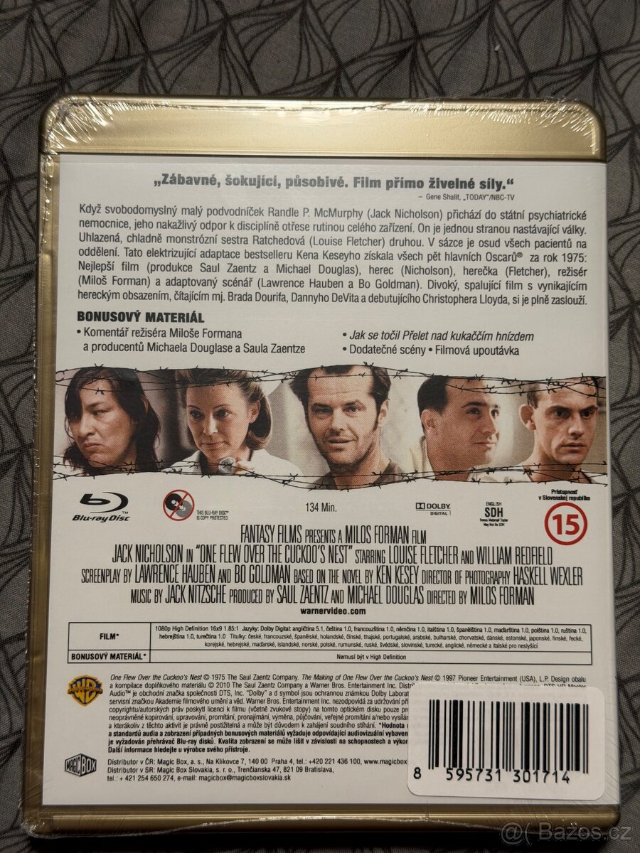 Blu-ray filmy Za zvuků hudby, Přelet nad kukaččím hnízdem - 3