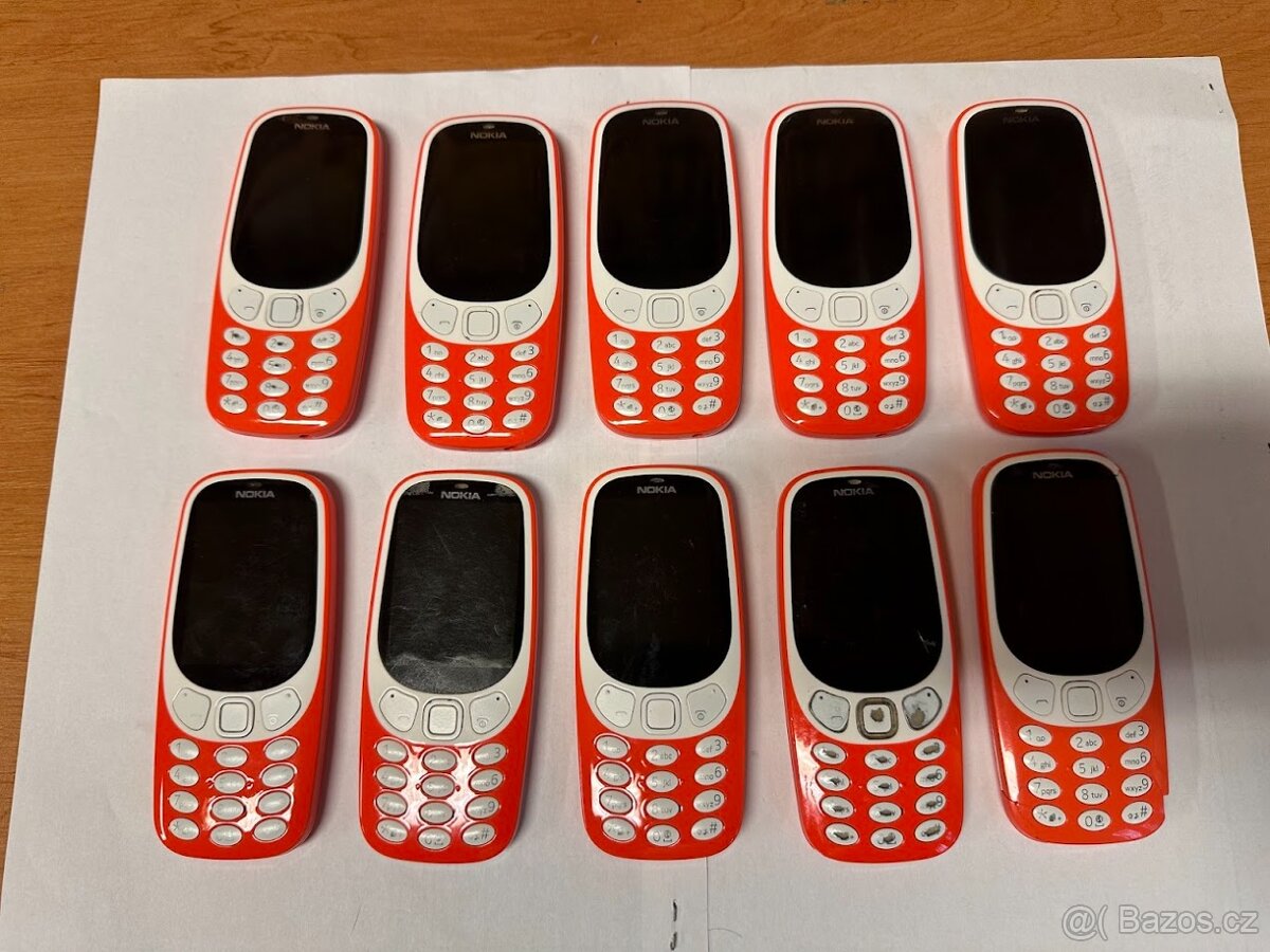 NOKIA 3310 na dvě SIM karty - originální baterie a nabíječka - 3