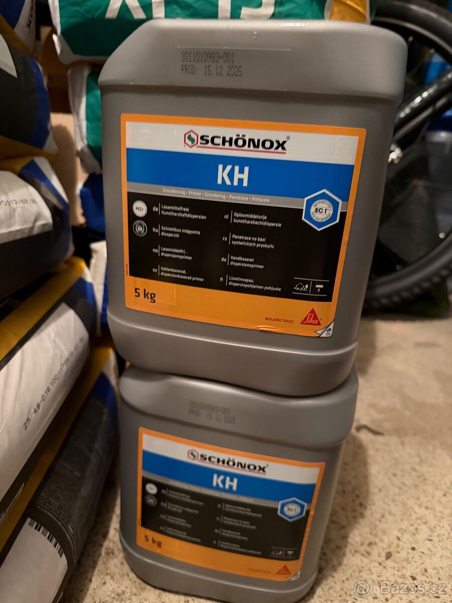 Prodám sadu profesionálních stavebních materiálů SCHÖNOX - 3