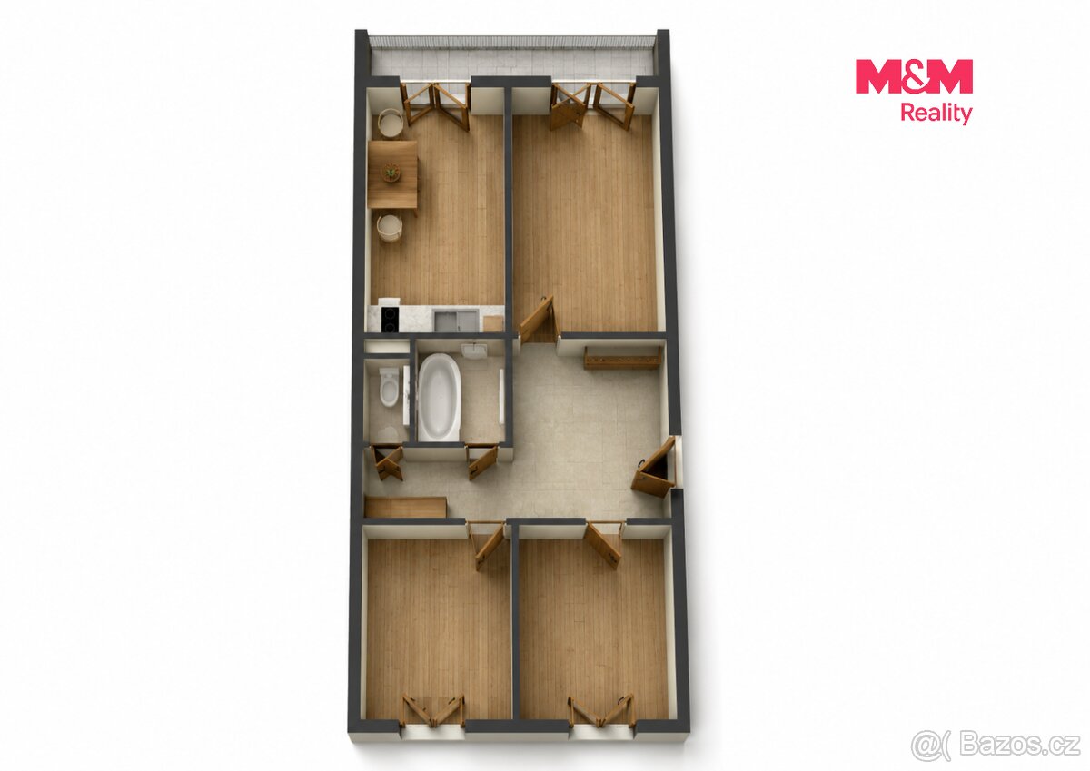 Prodej bytu 3+1, 67 m², Praha, ul. Lovosická - 3