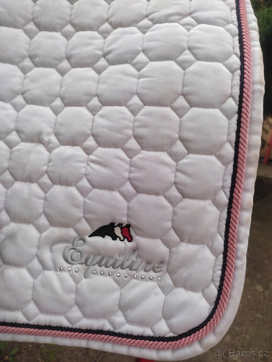 Bílé drezurní dečky, equiline, eskadron cottonka - 3