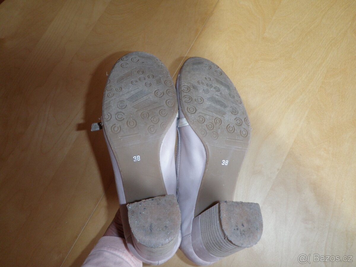 kožené značkové lodičky - vel. 38 - 3