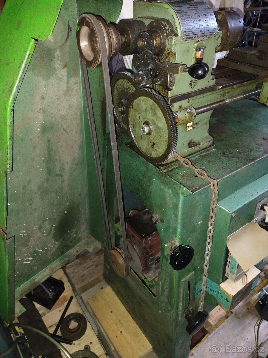 Soustruh Schramm & Lichner, stolovy soustruh - 3