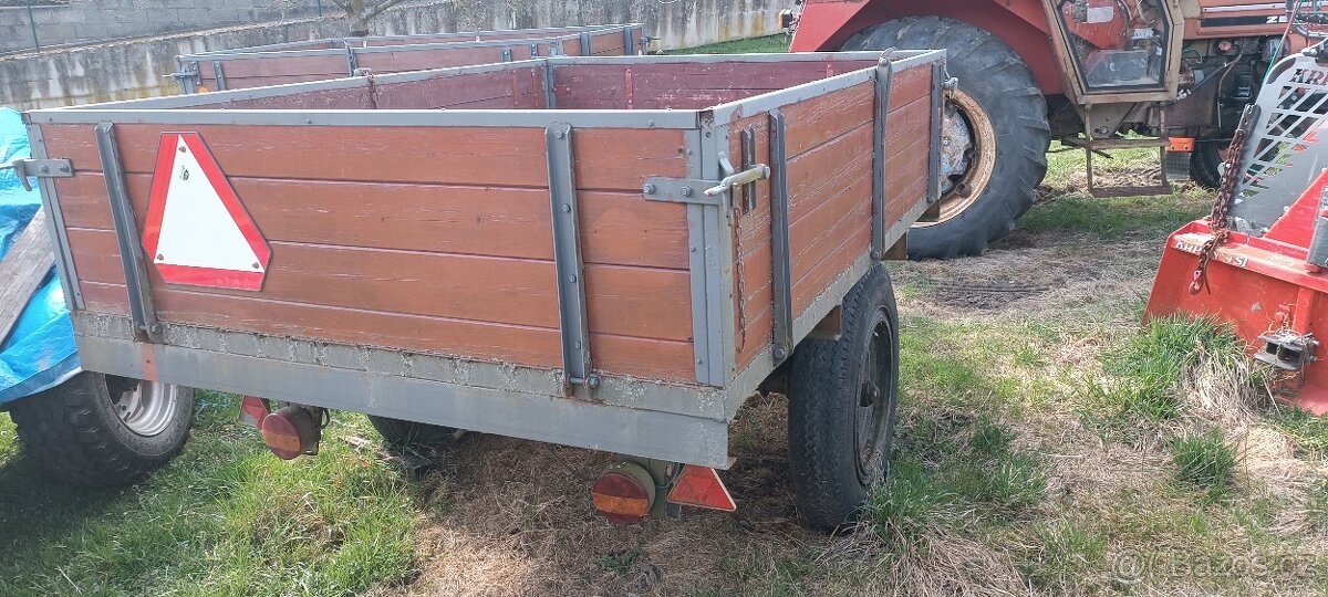Vlek, vlečka, vozík, dvoukolka za traktor - 3
