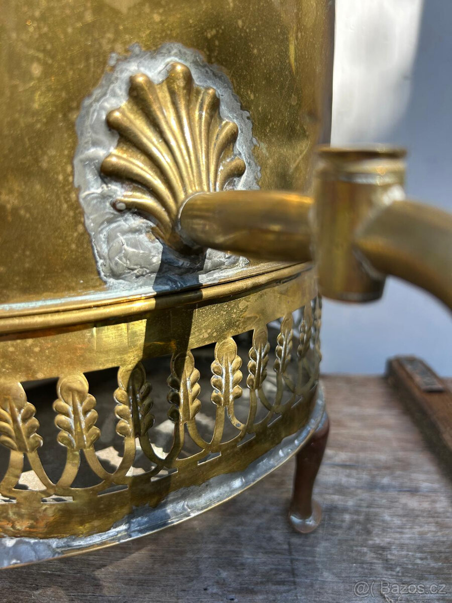 Starožitný mosazný samovar - 3