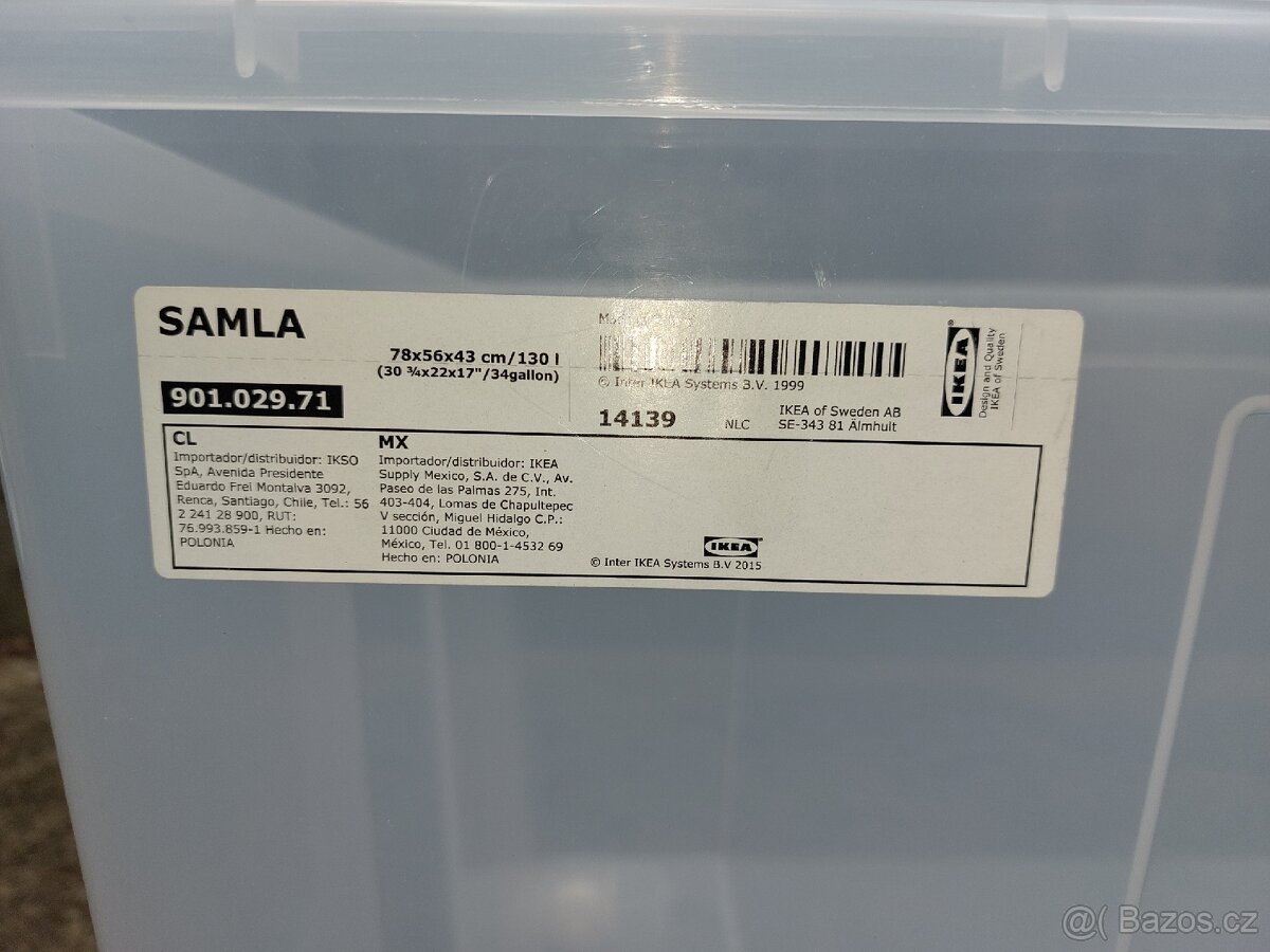 Plastový box Ikea Samla 130 l - 3