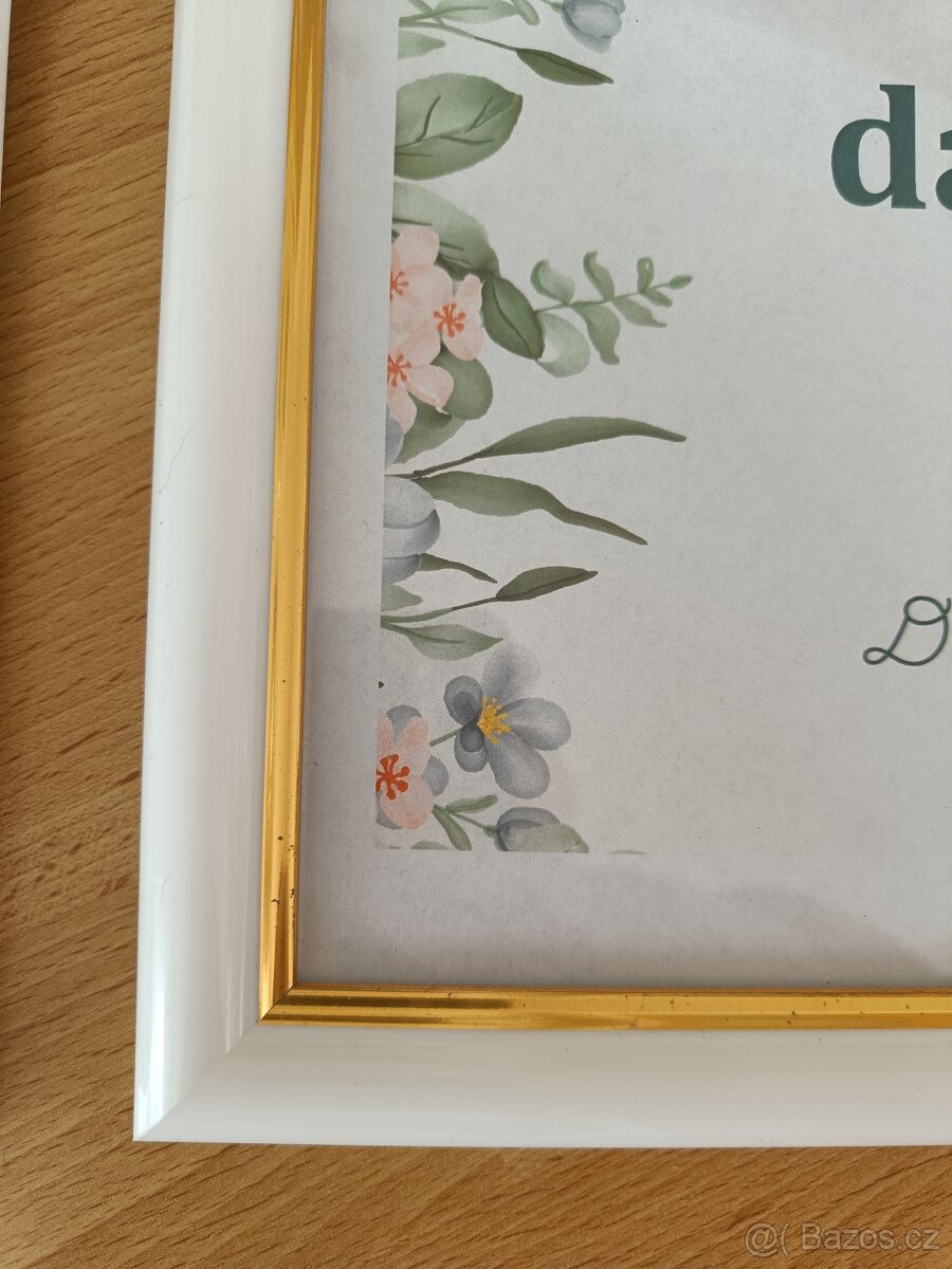 Bílé rámečky A4 (4 ks) - 3