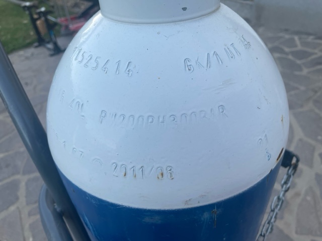 Tlaková lahev O2 40l + vozík - 3