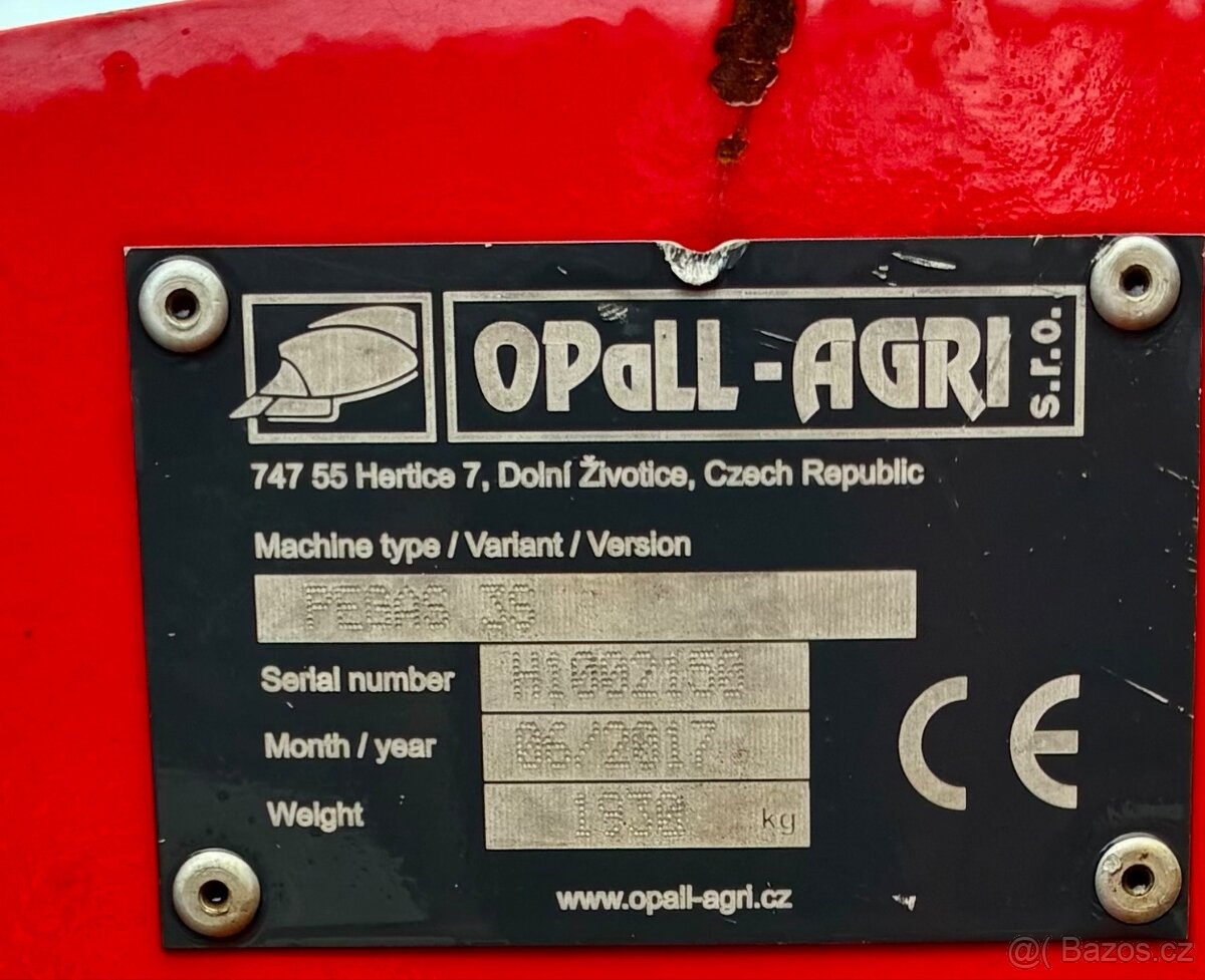 Prodám diskový podmítač Opall-Agri - 3