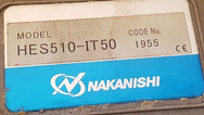Elektrořeteno CNC Nakanishi HES510 IT50 50.000ot. 1un 250W - 3
