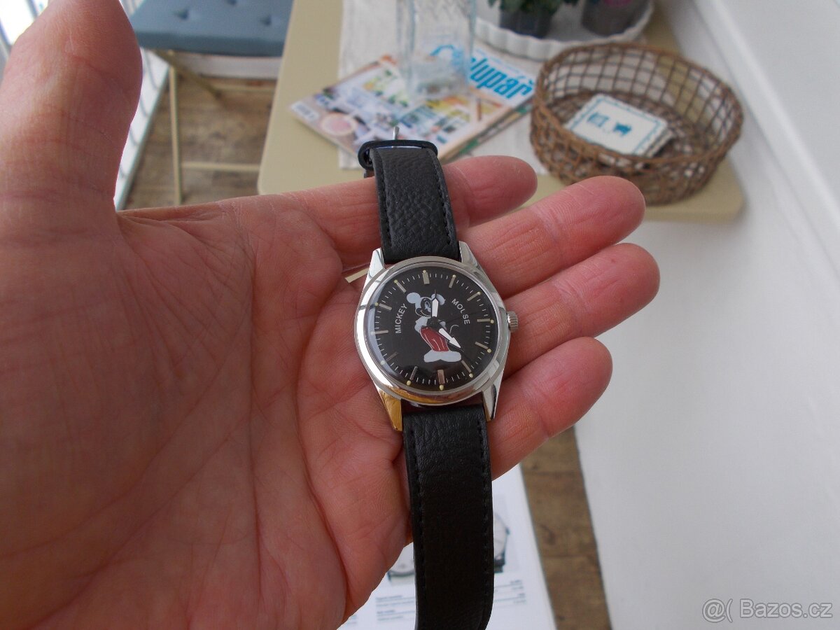krasne nove dárkove hodinky prim HMT Mickey Mouse funkcni - 3