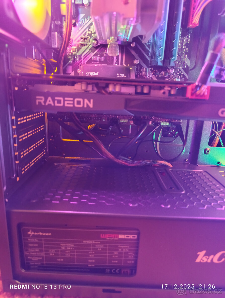 Herní PC - Ryzen 3600, 16GB RAM, SSD+HDD, 6600XT, WIN11 - 3