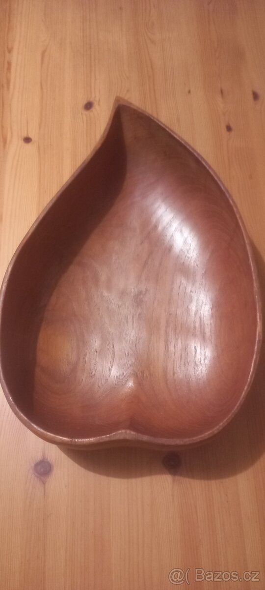 Dřevěná mísa- ruční prace - teakové dřevo - 3