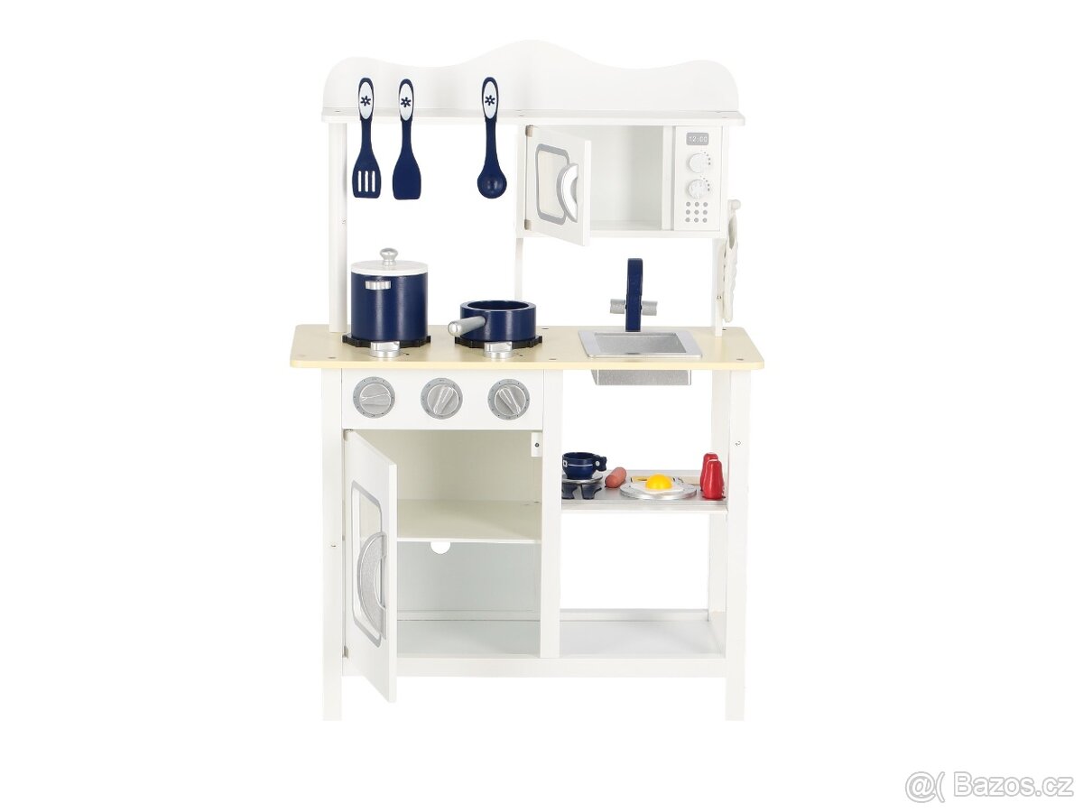 Dětská kuchyňka dřevěná bílá - 3