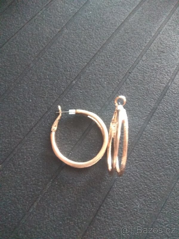 NOVÉ náušnice průměr 3 cm - 3