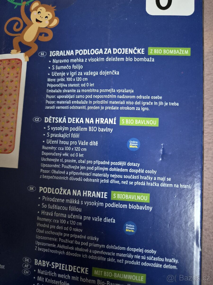Lupilu Dětská deka na hraní, Nová - 3