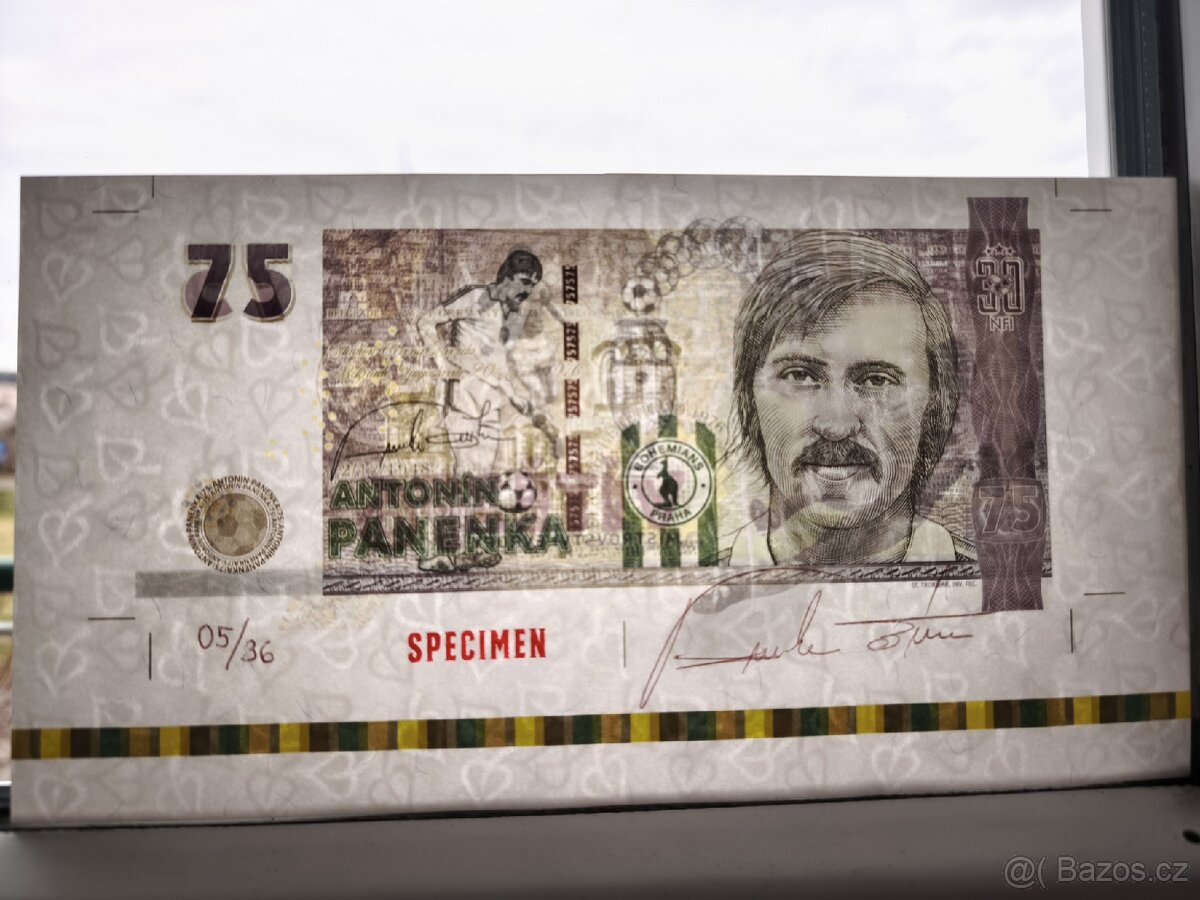 5ks Antonín Panenka 75 - bankovní arch - 3