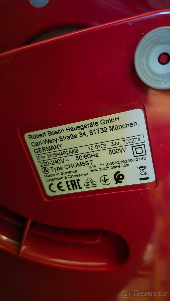 Kuchyňský robot Bosch MUM44R2A/08 - 3