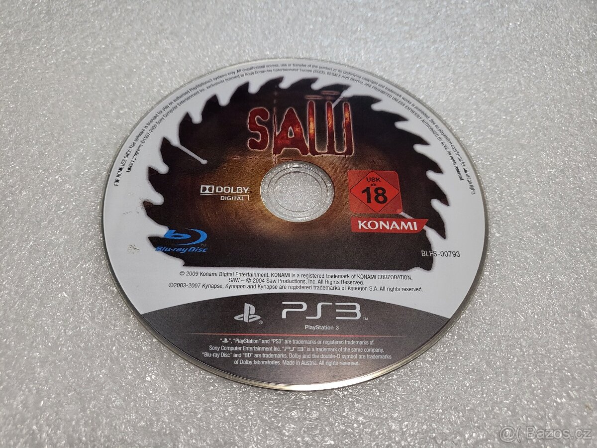 Hra SAW PS3 ( NEZNÁMÝ STAV ) - 3