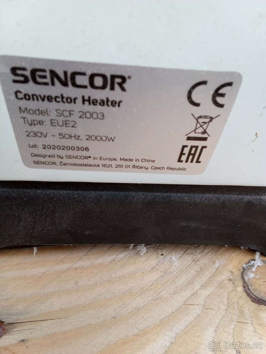 Elektrické teplovzdušné topidlo SENCOR - 3