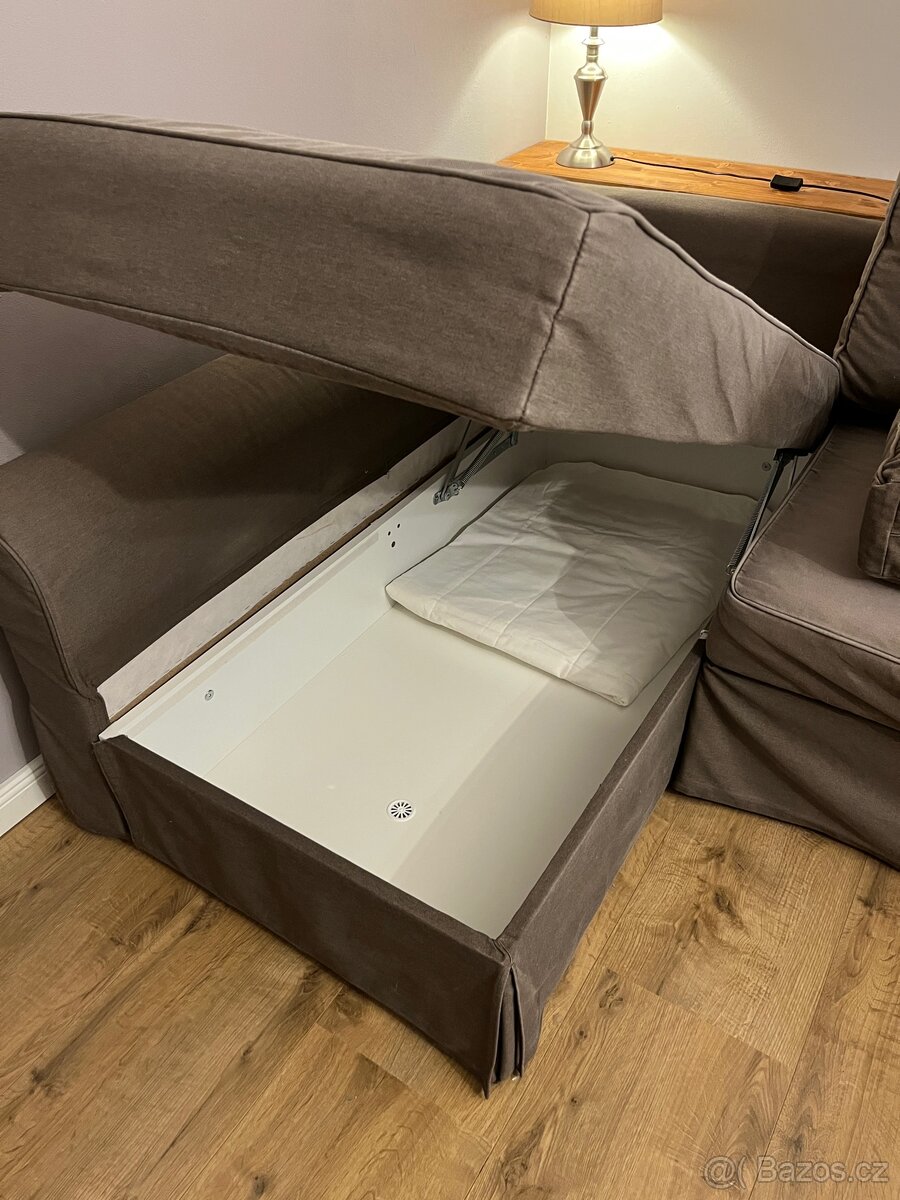 Pohovka Backabro IKEA, hnědá, rozkládací - 3