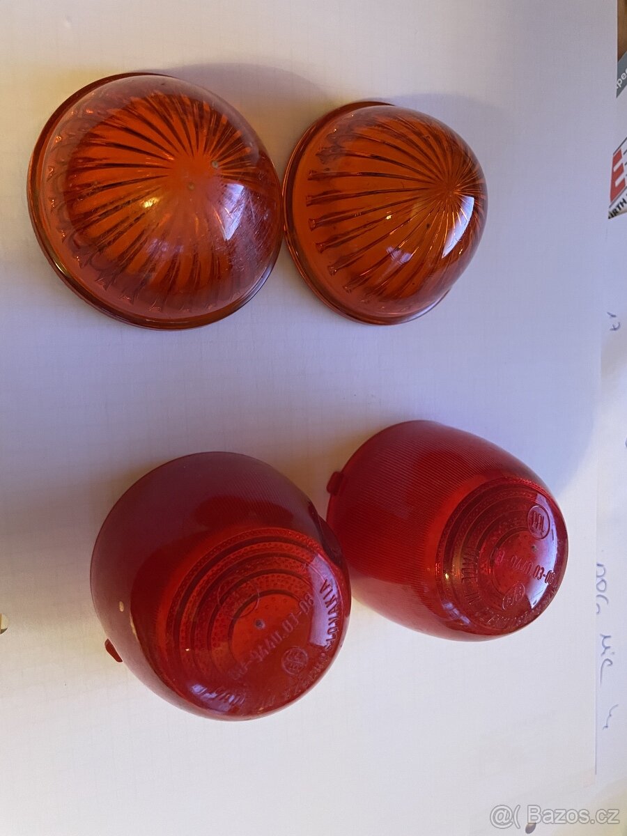 skleněné kryty blinkrů na veterány - 3