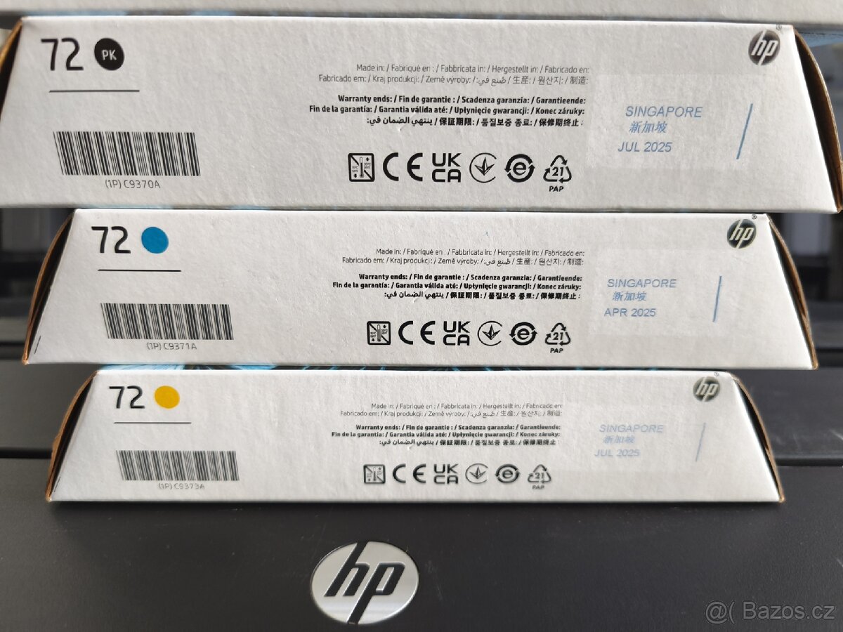 HP originální inkousty č. 72 - 3