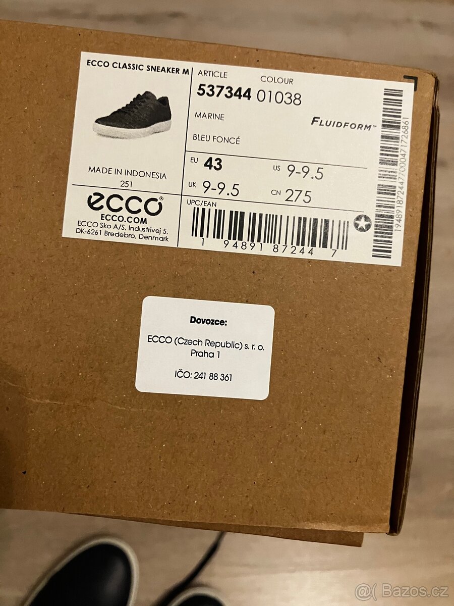 Ecco clasics sneaker 537344 01038 modré - 3