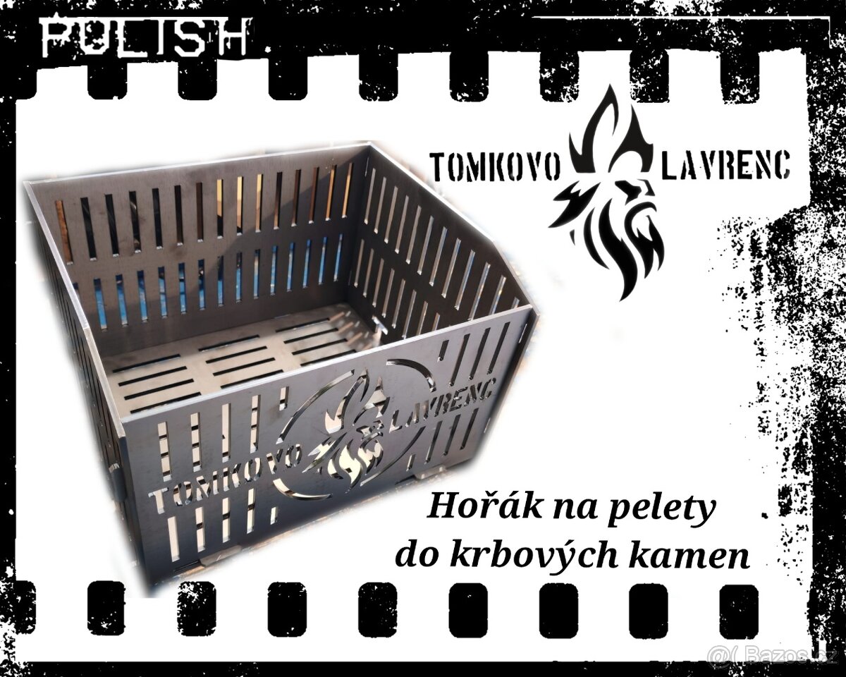 Pelety, peletky - hořák, rošt, koš do krbových kamen - 3