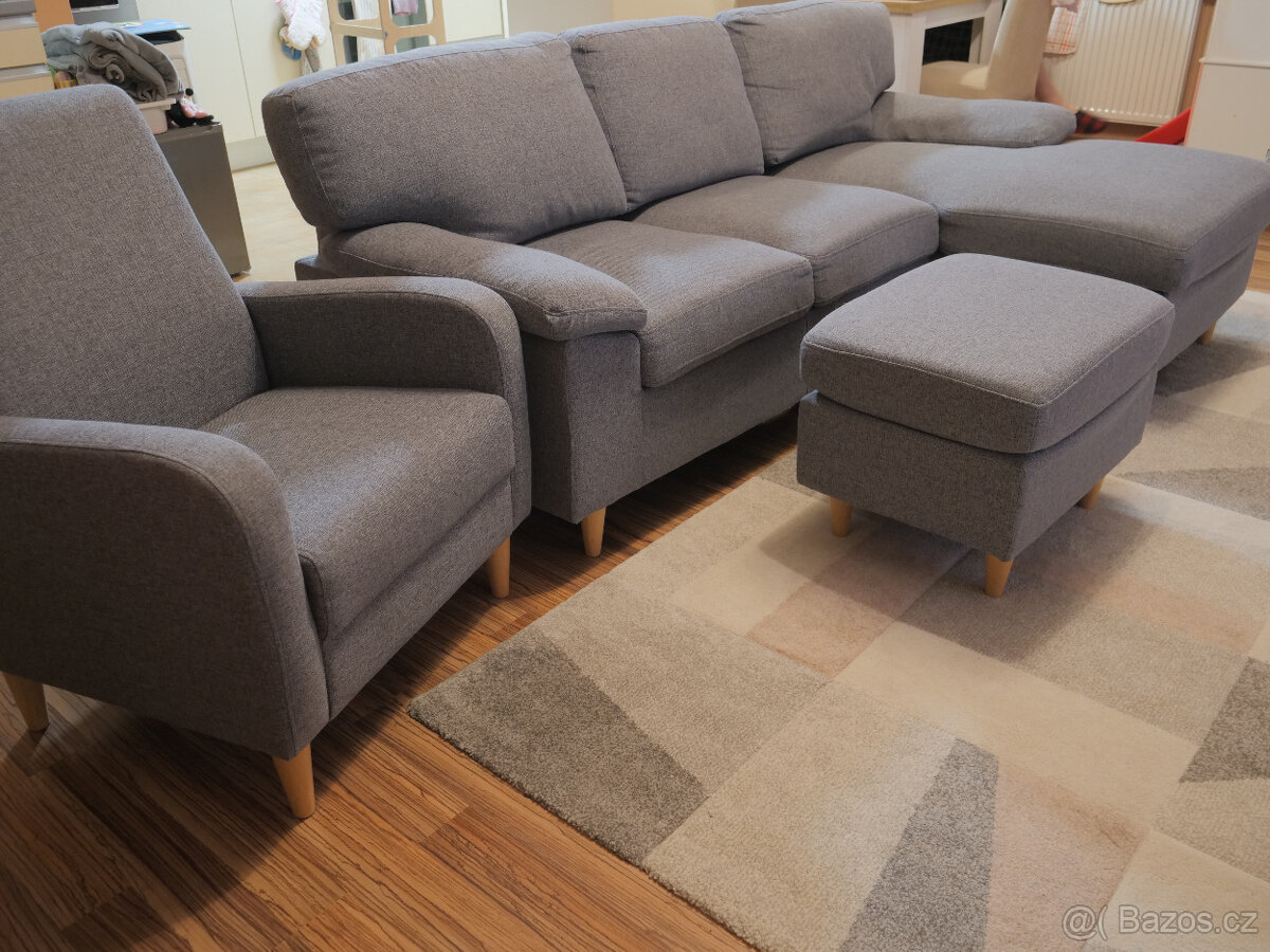 Pohovka Jysk Gedved s lenoškou 3 místná - 3